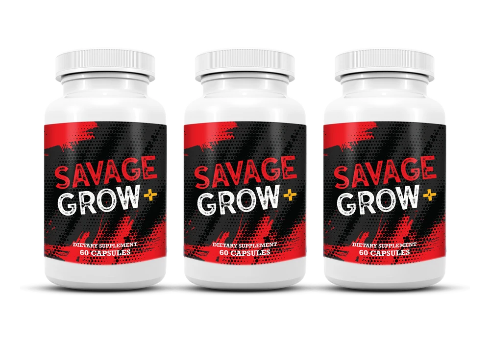 Savage Grow Plus 3 bottles — 90-day supply